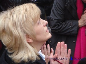 Mirjana en Medjugorje el día 2 de diciembre de 2013