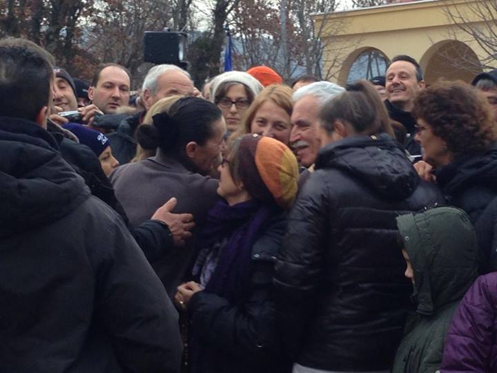 Vicka con los peregrinos el 31 de diciembre de 2014 - 3