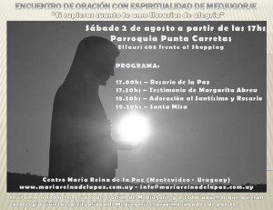 Invitación para el sábado 2 de agosto de 2014 - Parroquia Punta Carretas