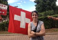 La joven peregrina Joelle Modard