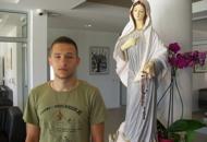 Llegó en bicicleta a Medjugorje para el 25 Festival Internacional de la Juventud