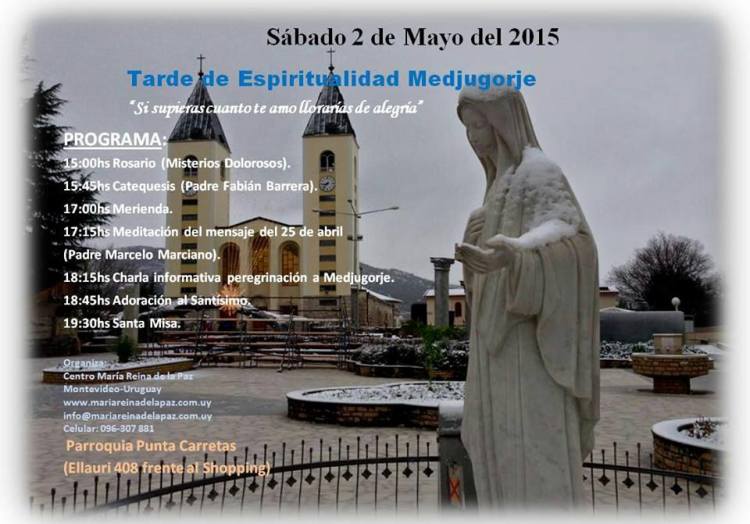 Tarde de espiritualidad de Medjugorje