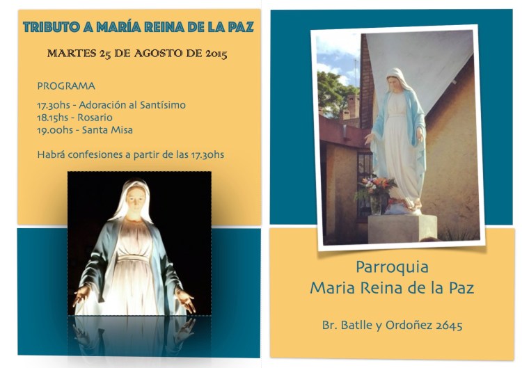 Tributo a María Reina de la Paz