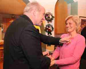 Cardenal Christopher Schönborn y la vidente MIrjana de Medjugorje